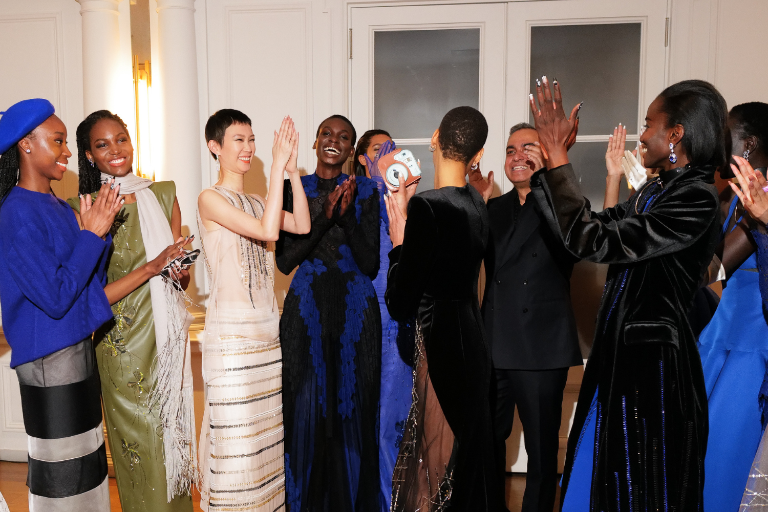 READY READY instant nails sparkles it's energy on 2024 NYFW