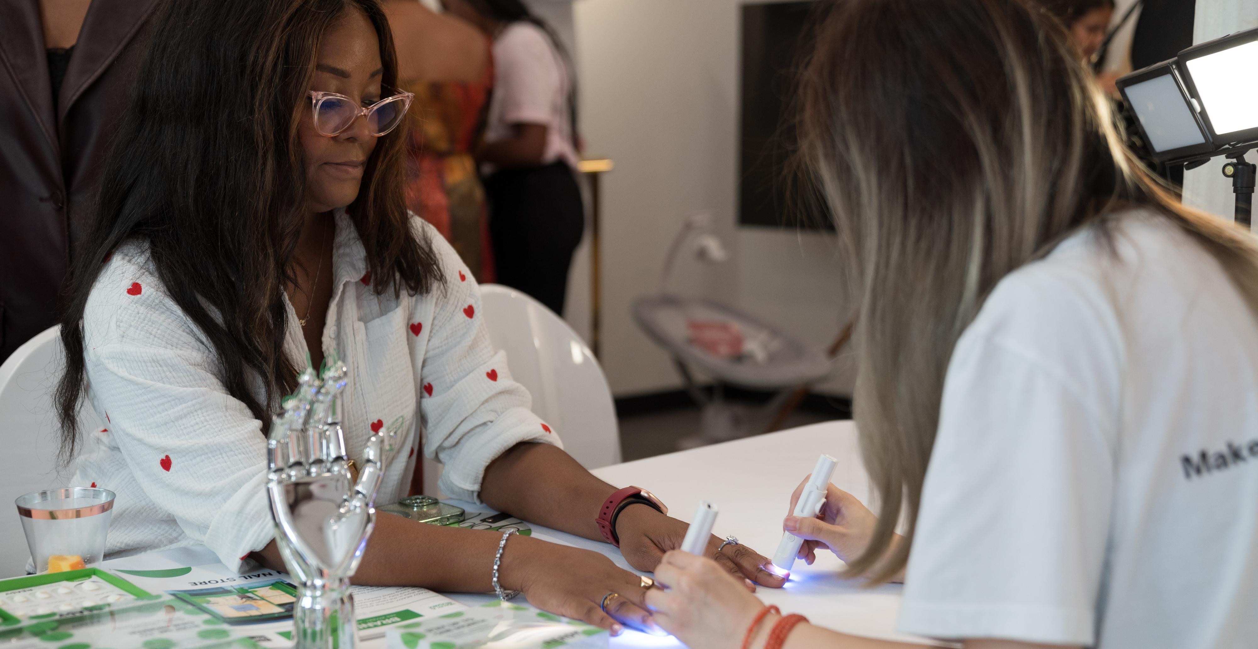 READY READY NYC nail art with Moms at New York Fashion Week Fall 2024