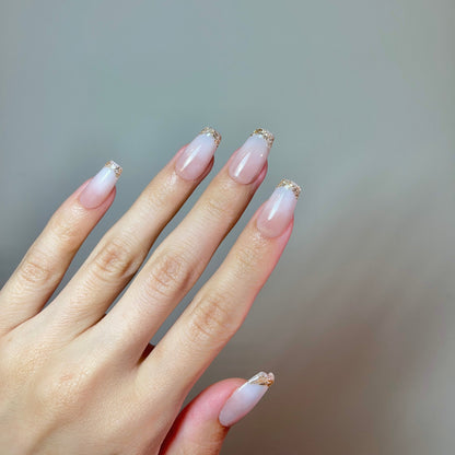 Sparkle Gold Tip French