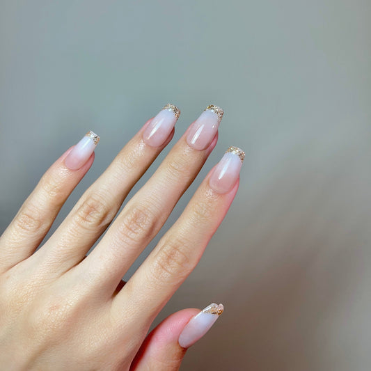 Sparkle Gold Tip French