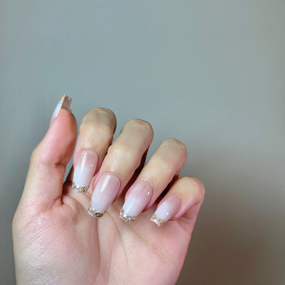 Sparkle Gold Tip French