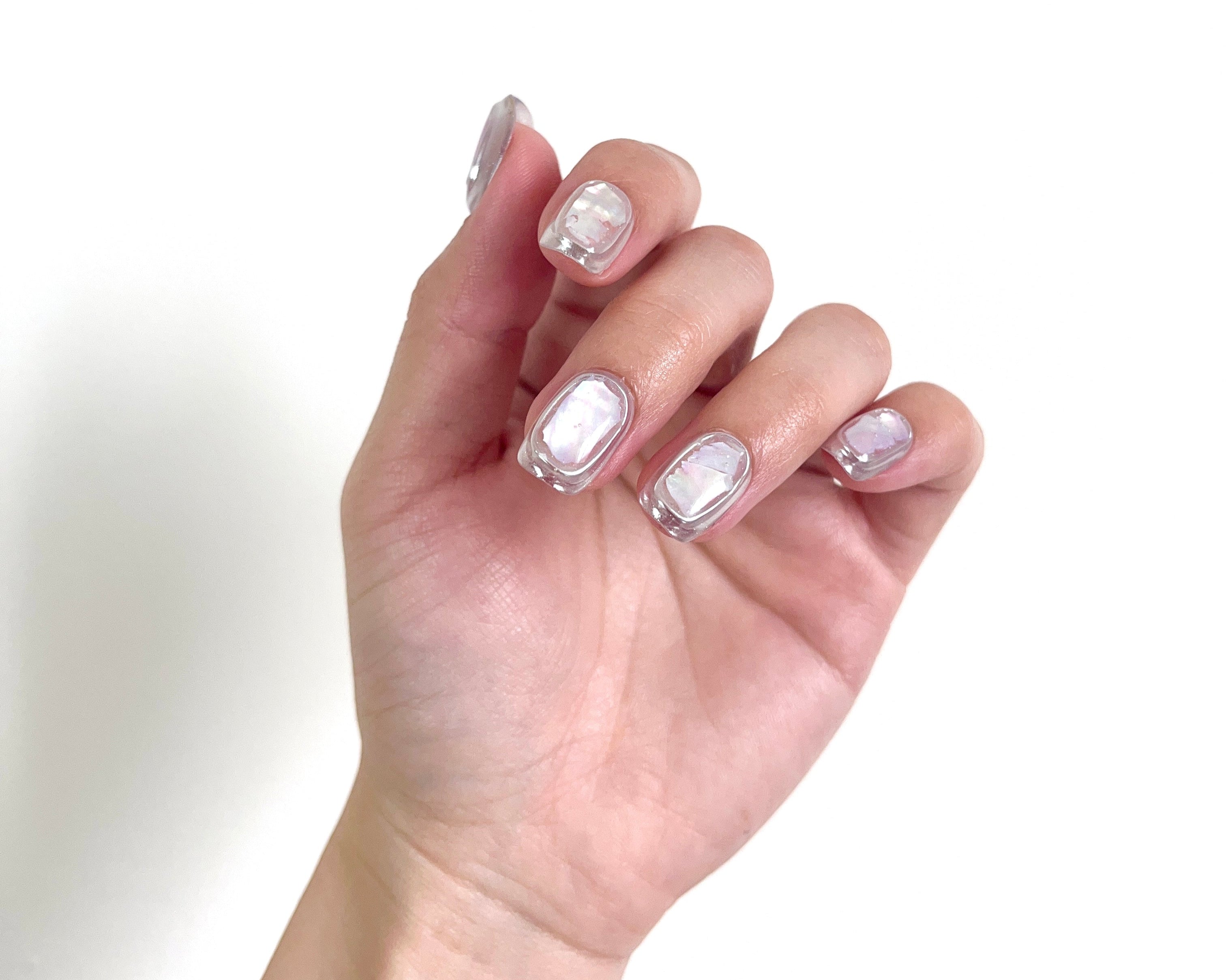 Mirror Wave handmade press-on nails — READY READY NYC