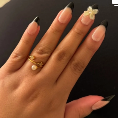 Black French Tip
