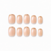Sparkle Gold Tip French