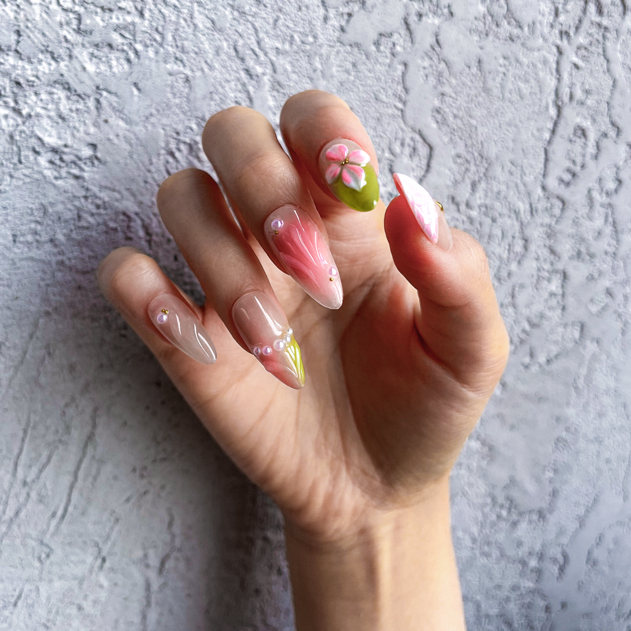 Spring Canvas Flower