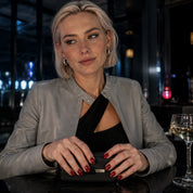 Red handmade press-on nails — READY READY NYC