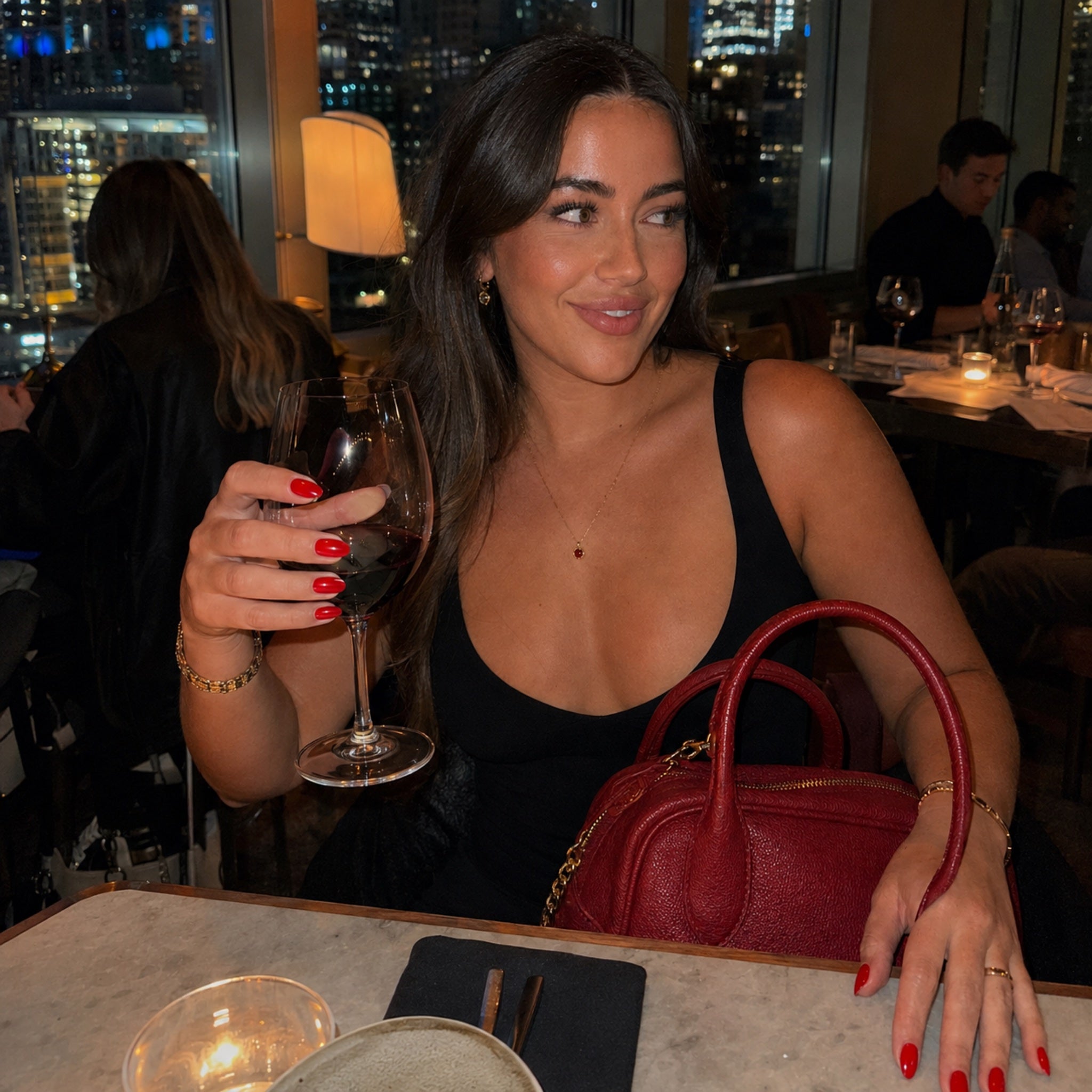 RED handmade press-on nails — READY READY NYC